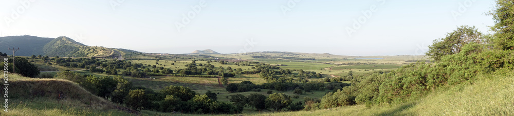 Valley in Golan Heights