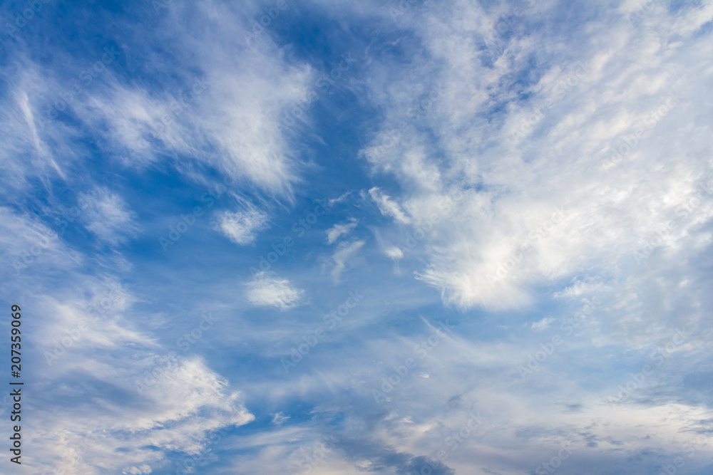 blue sky with cloud background