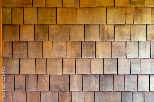 Old wooden house cedar siding 