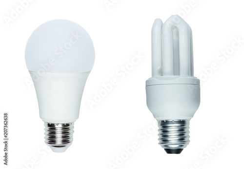 light LED BULB ECO,compact-fluorescent (isolated on white background)