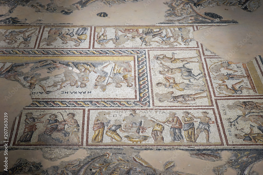 Fototapeta premium Mosaics on the floor