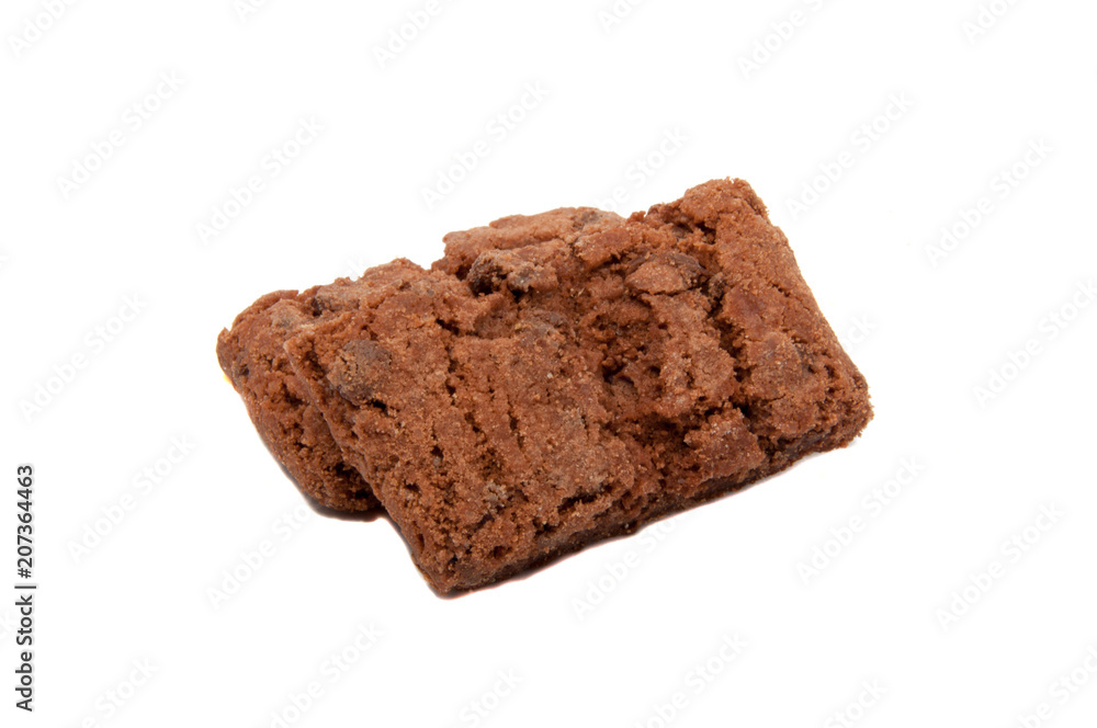tasty chocolate cookie isolated on the white tasty chocolate cookie isolated on the white