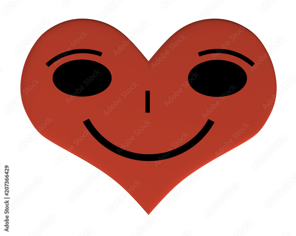 Heart with a face Heart with a face