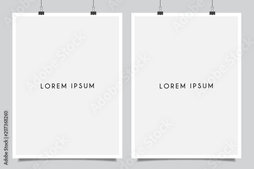 Blank poster frame