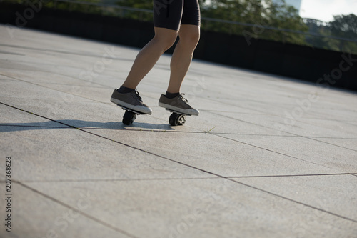 skateboarding with freeline outdoors photo