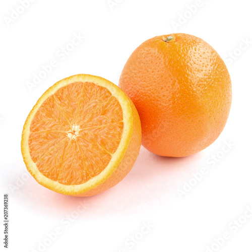 Orange isolated on white background.