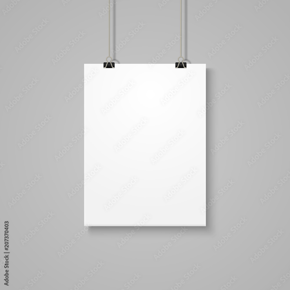 White poster mockup White poster mockup