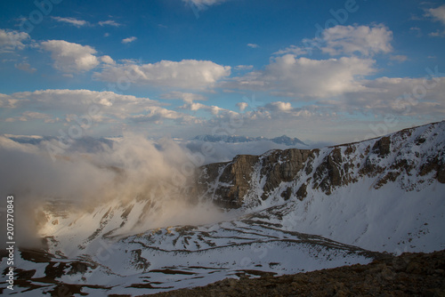 A bright ascent to the mountain of Oshten, Adygea