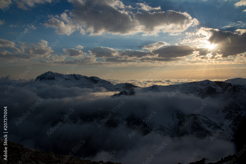 A bright ascent to the mountain of Oshten, Adygea A bright ascent to the mountain of Oshten, Adygea