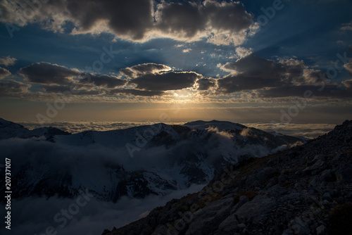 A bright ascent to the mountain of Oshten, Adygea