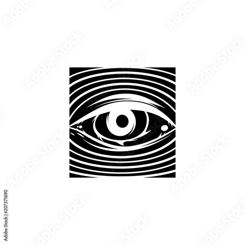 all seeing eye theme logo template