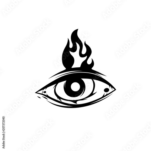 all seeing eye theme logo template