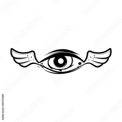 all seeing eye theme logo template