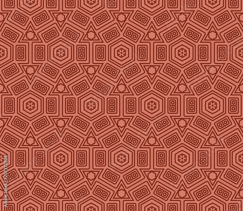 modern pattern of geometric ornament. Seamless vector illustration. for interior design, printing, wallpaper.