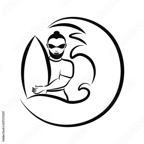 Man serfing