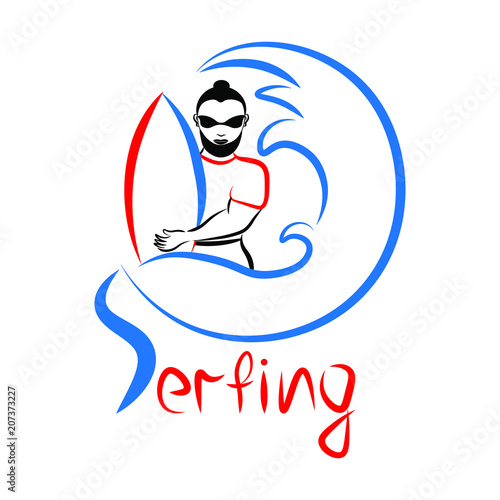  Man serfing