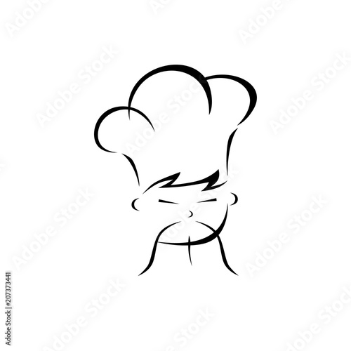 oriental master chef theme vector logo