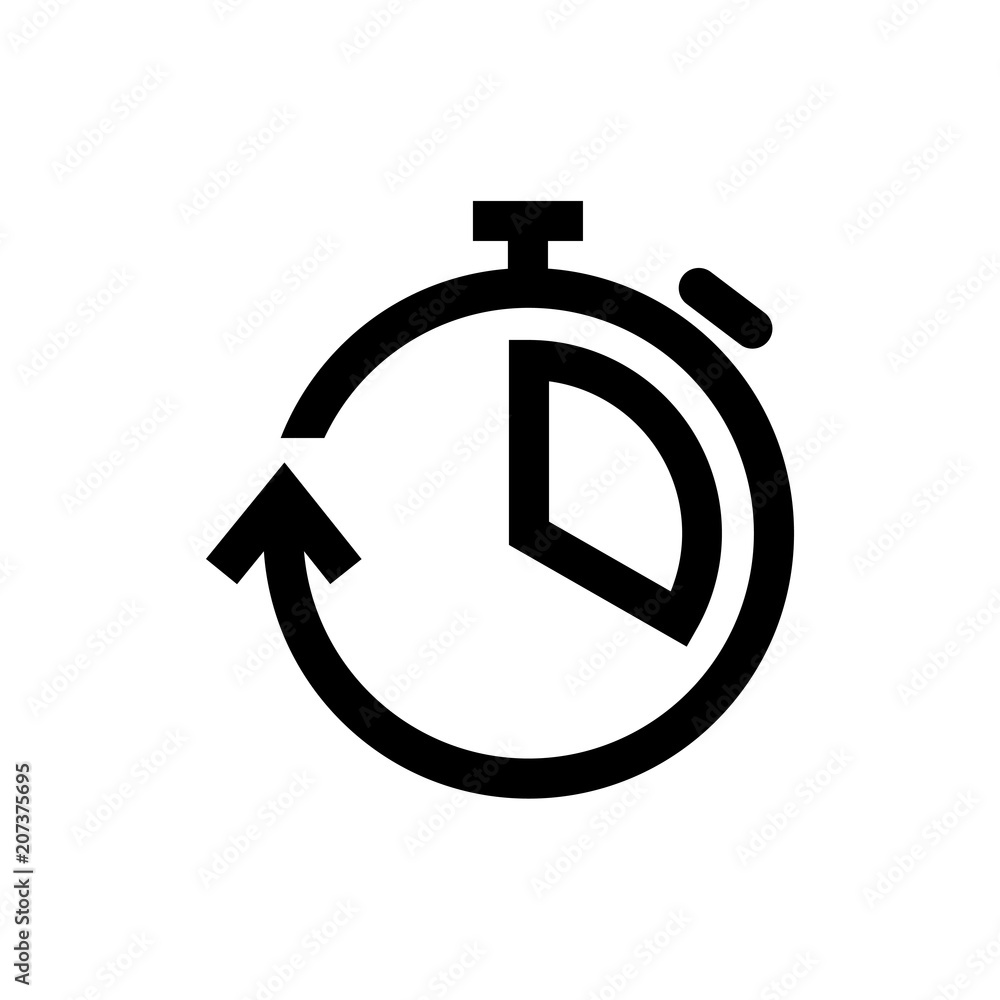 Stopwatch icon - thin line Stopwatch icon - thin line