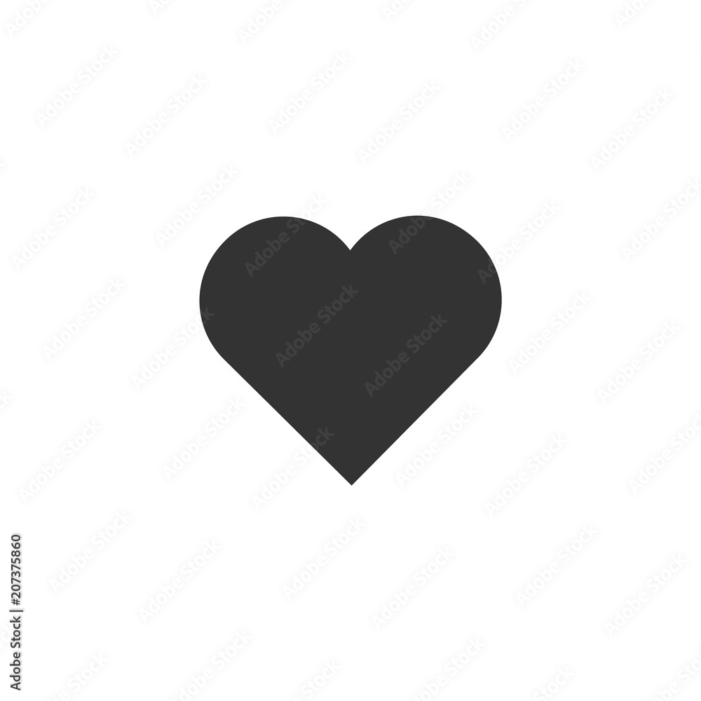 Heart icon. Love symbol. Health sign silhouette Heart icon. Love symbol. Health sign silhouette