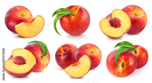 Fototapeta Naklejka Na Ścianę i Meble -  peach fruits collection
