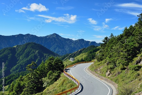 Mountains and clouds,Hehuan Mountain,Taiwan.