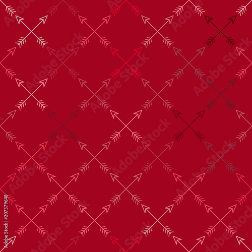 Seamless pattern with archery for your design