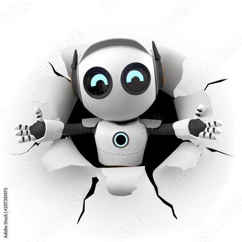 3D Roboter Überraschung