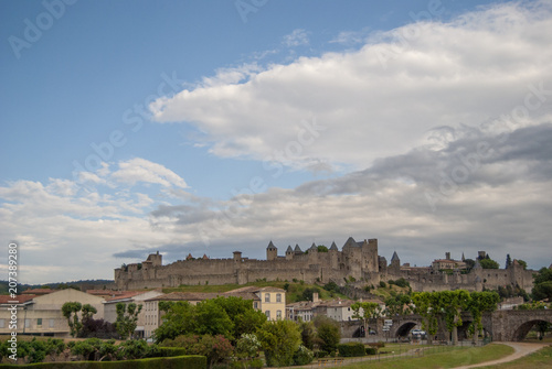 ciudad amurallada de Carcassonne en Frncia 