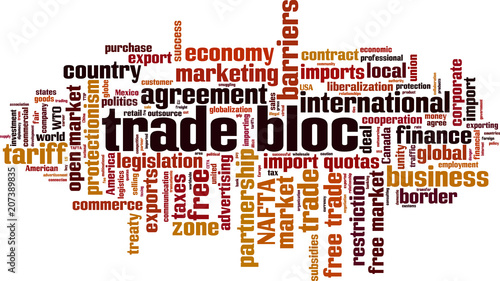 Trade bloc word cloud