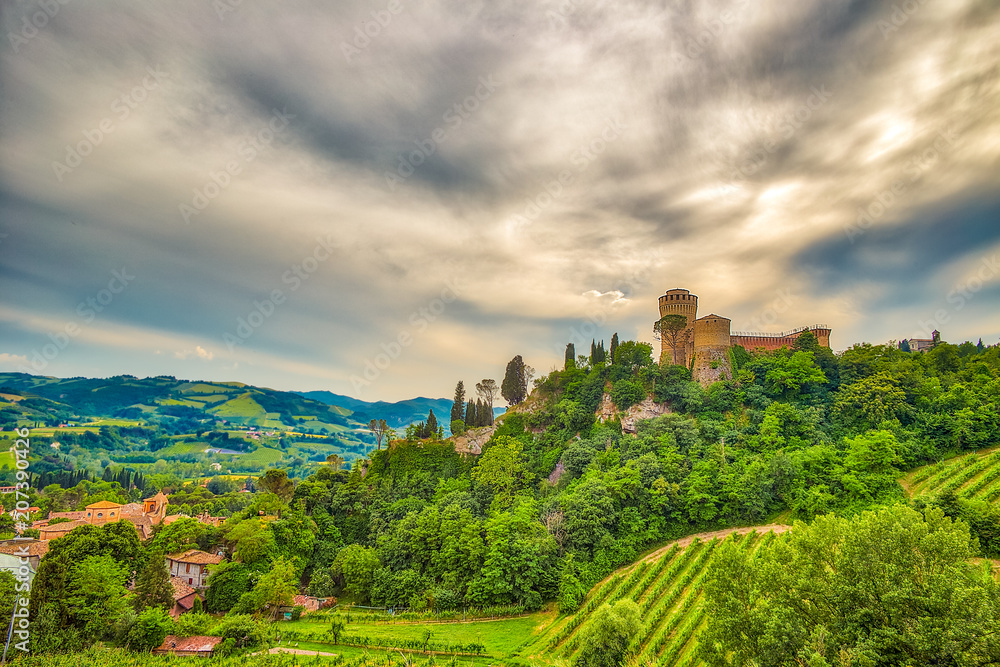 panoramic view of Italian village