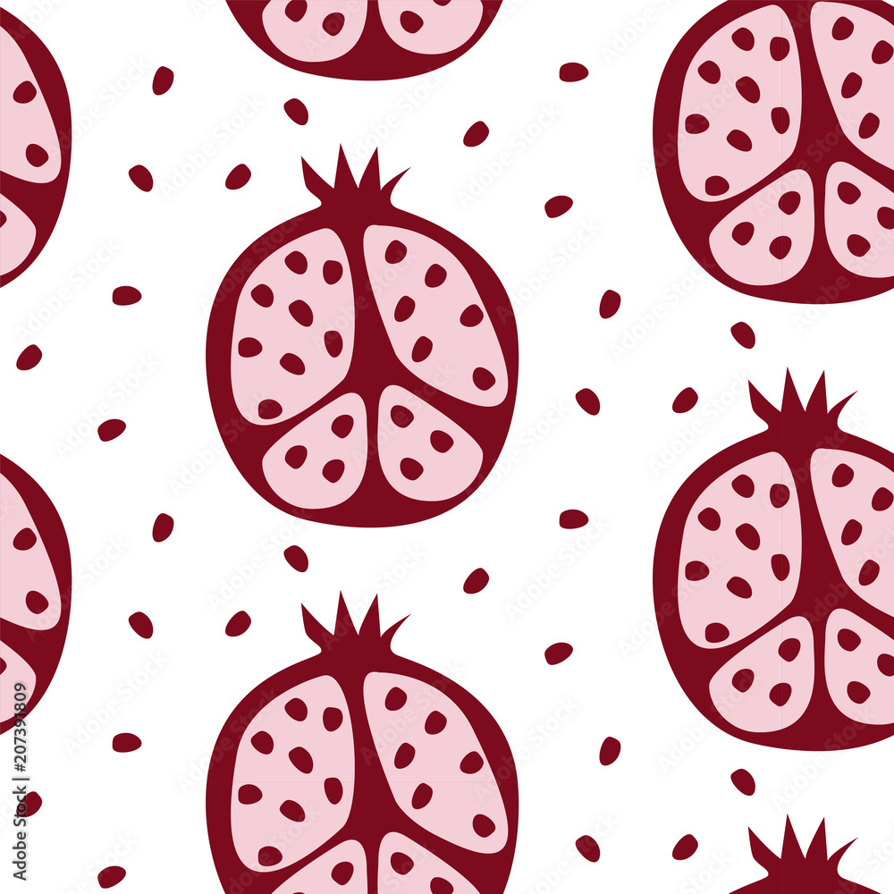 POMEGRANATE FRUIT SEAMLESS VECTOR PATTERN. ABSTRACT TEXTURE. HAND DRAW DESING. POMEGRANATE FRUIT SEAMLESS VECTOR PATTERN. ABSTRACT TEXTURE. HAND DRAW DESING.