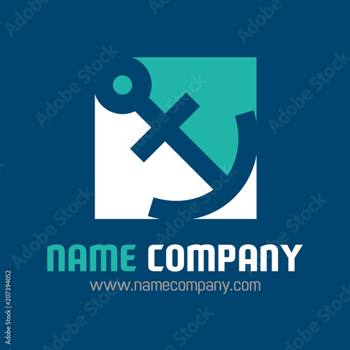 logo transport maritime bateau encre