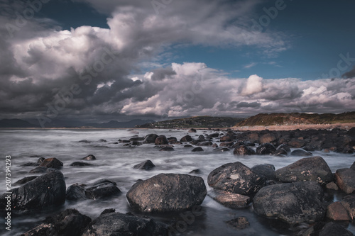 Shell island long exposure, British coastline