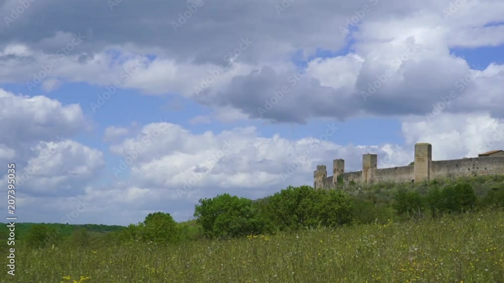 Beautiful castle Monteriggioni in Tuscany, Italy Beautiful castle Monteriggioni in Tuscany, Italy