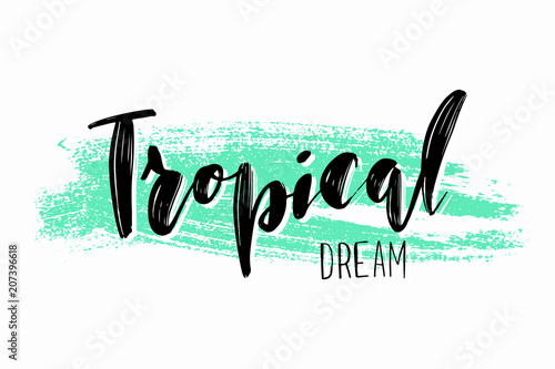 Hand drawn summer lettering...