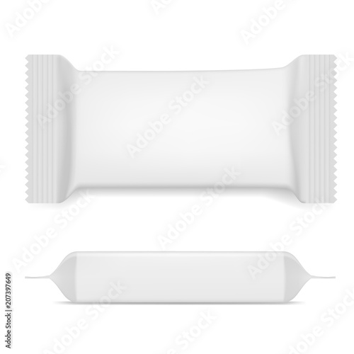 Realistic Flow Pack Top View