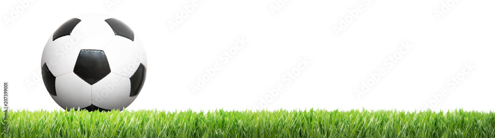 Obraz premium Ball auf dem Fussballplatz