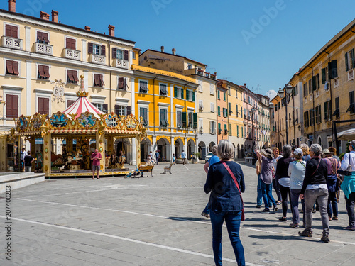 Central piazza,  Sarzana Italy © Alan