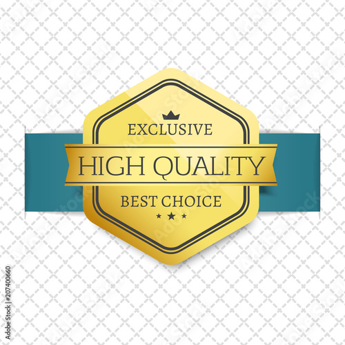 Exclusive High Quality Choice Golden Award Label