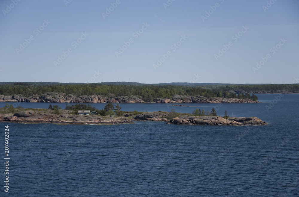 View from the archipelago of Mariehamn, Aland