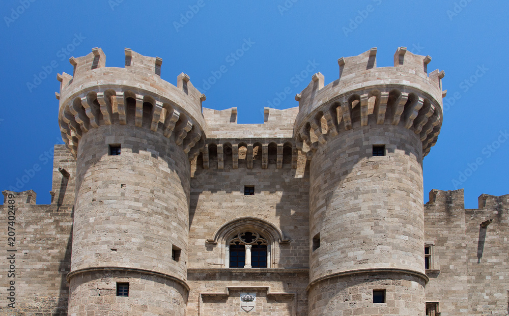 Greece - Rhodos. Palace of the Grand Master of the Knights of Rhodes..Großmeisterpalast.