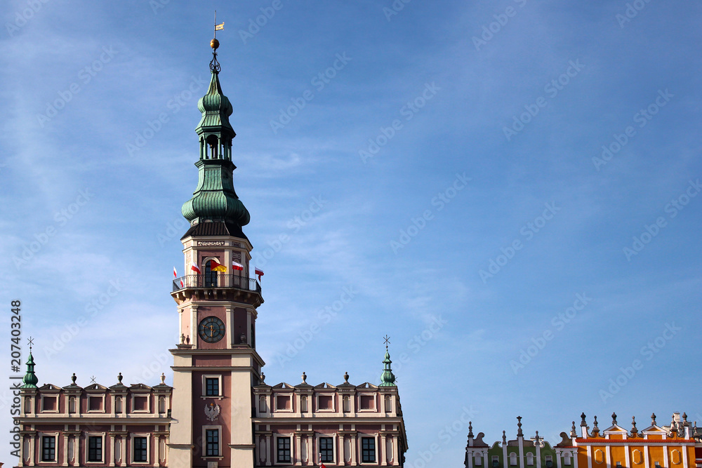 Town Hall of Zamosc, Eastern Poland Town Hall of Zamosc, Eastern Poland