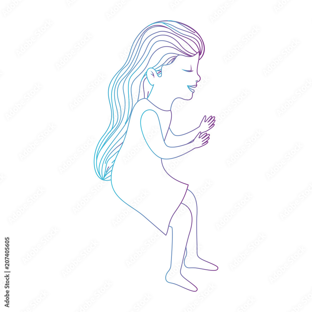 cute little girl avatar character vector illustration design cute little girl avatar character vector illustration design