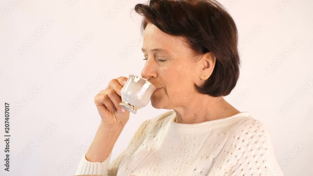 Woman drink coffee Woman drink coffee