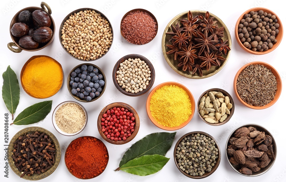 Spices and herbs. Spices and herbs.