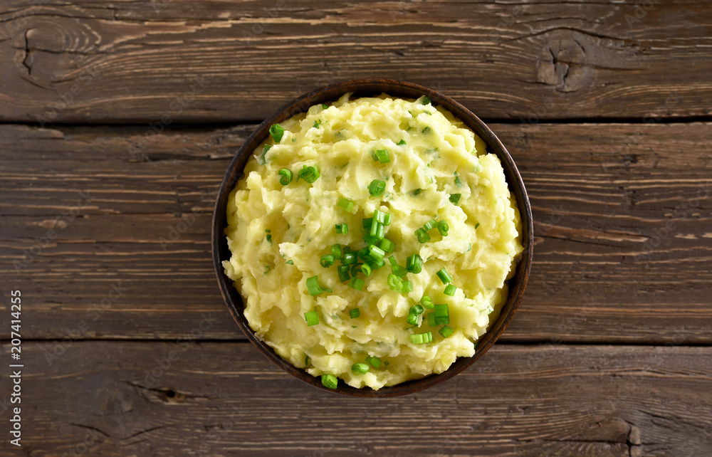 Mashed potatoes with green onion Mashed potatoes with green onion