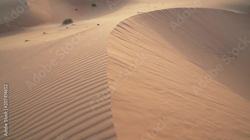 Beautiful Rub al Khali desert at sunrise stock footage video