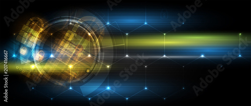 Cyber security and information or network protection. Future technology web services for business and internet project