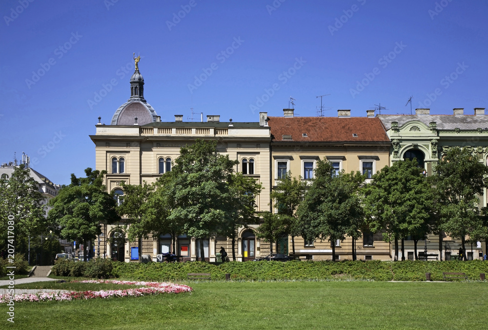 King Tomislav Square in Zagreb. Croatia