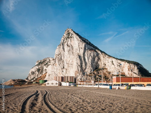 View to the rock of Gibraltar